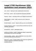 LEGL 2700 &lpar;chpt 11 Hackleman&rpar; questions and answers 2025