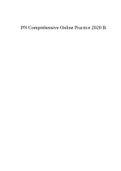 PN Comprehensive Online Practice 2020 B.