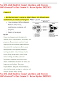 Nur 432 Adult Health 2 Exam 1 Questions and Answers 100&percnt;Correct&sol;Verified Graded A&plus; Latest Update 2022&sol;2023