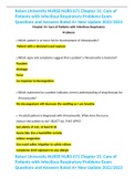 Keiser University NURSE NURS 671 Chapter 31: Care of Patients with infectious Respiratory Problems Exam Questions and Answers Rated A+ New Update 2022/2023