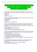 CNA Practice Test 2022 Headmaster new  updated 100&percnt; real questions and  answers solved solution