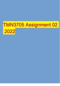 TMN3705 Assignment 02  2022