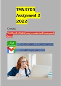 TMN3705 Assignment 2 2022'