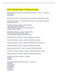WGU C168-Critical Thinking & Logic Q&A 2022&sol;2023