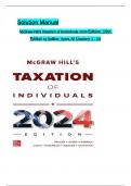 Solution Manual for McGraw-Hill's Taxation of Individuals 2024 Edition&comma; 15th Edition by Brian Spilker&comma; Benjamin Ayers&comma; John Barrick&comma; John Robinson&comma; Troy Lewis&comma; Connie Weaver