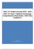 HSCI 131 Health & Society  at California State University HSCI 131 Exam Exam 1&comma; 2&comma; 3 and Final     &colon;-2024-2025 - EXAM PREPARATIONs COMPILATION BUNDLE   &vert; 100&percnt; Pass &vert; Grades A&plus;&vert; GUARANTEED SUCCESS