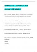 N547 Exam 1 Questions and Answers &lpar;Graded A&rpar; 