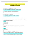 CADC Sample Exam Multiple Choice Questions &lpar;Excellently Answered&rpar; 2022&sol;2023&period; 100&percnt; verifiable&period; 