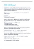 ITSS 3300 Exam 1  Questions with Answers &lpar;All Answers Correct&rpar;