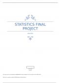 STA 2023 Elementary Statistics 2024 Statistics STA 2023 Final Project&period;