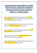MASSACHUSETTS OIL BURNER TEST EXAM  NEWEST ACTUAL EXAM WITH COMPLETE  QUESTIONS AND DETAILED ANSWERS  GRADED A &vert; BRAND NEW&excl;&excl;&excl;