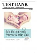 TEST BANK FOR Safe Maternity & Pediatric Nursing Care First Edition by Luanne Linnard-Palmer & Gloria Haile Coats &comma; ISBN&colon; 9780803624948 Latest Verified Review 2024 Practice Questions and Answers for Exam Preparation&vert; Guide A&plus;
