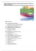 TEST BANK FOR Psychiatric-Mental Health Nursing 8th Edition by Sheila L&period; Videbeck &comma; ISBN&colon; 9781975116378 &vert;&vert; Complete Guide A&plus;