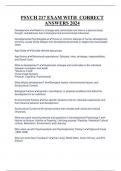 PSYCH 217 EXAM WITH CORRECT  ANSWERS 2024