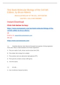 Test Bank Molecular Biology of the Cell 6th Edition&comma; by Bruce Alberts MOLECULAR BIOLOGY OF THE CELL&comma; SIXTH EDITION CHAPTER 1&colon; CELLS AND GENOMES