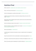 Nutrition Final