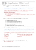 COT4210 Discrete Structures – Midterm Exam 2 Summer 2022