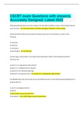 CSCRT exam Questions with answers&period; Accurately Designed&period; Latest 2022