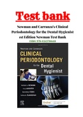 Newman and Carranza’s Clinical Periodontology for the Dental Hygienist 1st Edition Newman Test Bank ISBN:978-0323708418|Complete Guide A+