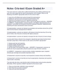 Nclex- Cris-test I Exam Graded A&plus;