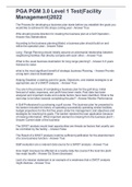 PGA PGM 3&period;0 Level 1 Test&lpar;Facility Management&rpar;2022