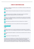 CRIM 475 MIDTERM AND FINAL EXAM BUNDLE