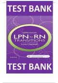 TEST BANK FOR  LPN to RN Transitions&comma; 4th Edition by Lora Claywell All Chapters Completed A&plus; Guide ISBN&colon;9780323401517 Newest Version 2024 Edition