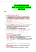PSYCH 643-Week 3 Quiz -with 100&percnt; verified solutions-2022-2023 