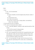 Galen College of Nursing NUR 230 Exam 3 &lpar;Peds&rpar; Study Guide 2022