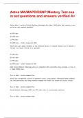 Aetna MA&sol;MAPD&sol;DSNP Mastery Test exam set questions and answers verified A&plus;