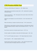 CTR Practice NCRA Test &vert; 80 Questions with 100&percnt; Correct Answers &vert; Updated & Verified