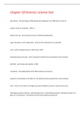 chapter 10 forensic science test