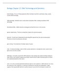 Biology Chapter 12 DNA Technology and Genomics