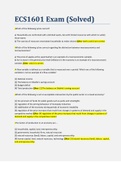 ECS1601 Exam &lpar;Solved&rpar;