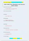 NHA NAB&sol;Core Questions and Answers  2024&sol;2025