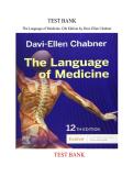Test Bank for The Language of Medicine 12th Edition by Davi-Ellen Chabner