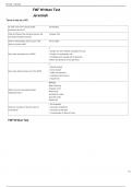 FMF Written Test Correct Answers Graded A&plus;&period;