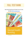 Neebs Mental Health Nursing 5th Edition Gorman Test Bank