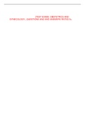 &lbrack;TEST EXAM&rsqb;- OBSTETRICS AND GYNECOLOGY&comma;&comma;&comma;QUESTIONS AND AND ANSWERS RATED A&plus;