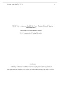NR512 Fundamentals of Nursing Informatics