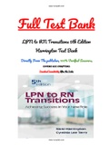 LPN to RN Transitions 5th Edition Harrington Test Bank
