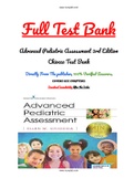 Advanced Pediatric Assessment 3rd Edition Chiocca Test Bank