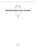 NUR 6640 Midterm Exam Test Bank