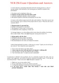 NUR 256 Exam 1 Questions and Answers - Galen College of Nursing