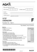 AQA GCSE CHEMISTRY Foundation Tier Paper 2 8462-2F-QP-Chemistry-G-20Jun22