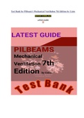 Complete Guide| Test Bank for Pilbeams Mechanical Ventilation 7th Edition by Cairo.| 2022| Guide| Rationales