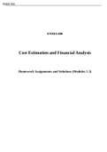 ENMA 600 Principles of Managerial Finance &lpar;15th Edition&rpar; by &Tab;Gitman&comma; Zutter&vert;&vert; Cost Estimation and Financial Analysis&vert;&vert; Assignments and Solutions &lpar;Modules 1-3&rpar;