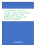 FOUNDATIONS OF MATERNITY, WOMEN’S HEALTH, AND CHILD HEALTH NURSING MCKINNEY: EVOLVE RESOURCES FOR MATERNAL-CHILD NURSING, 5TH EDITION