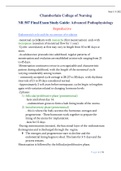 NR507 / NR 507 Final Exam Study Guide (Latest 2022/2023): Advanced Pathophysiology: Chamberlain College of Nursing