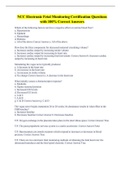 NCC Electronic Fetal Monitoring Certification Questions with 100&percnt; Correct Answers